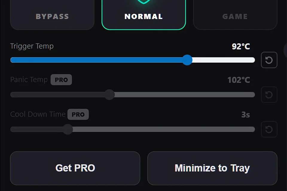 VRAM Shield Sliders UI